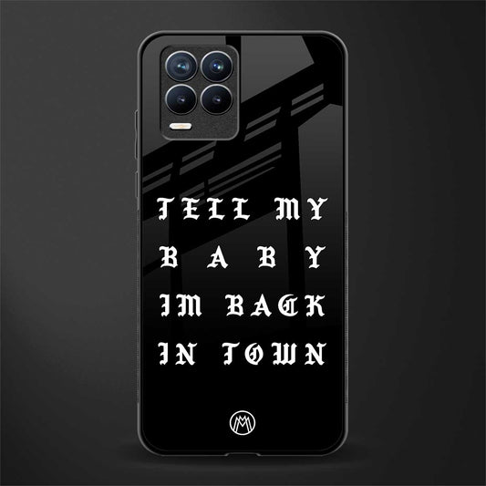 back in town glass case for realme 8 4g image