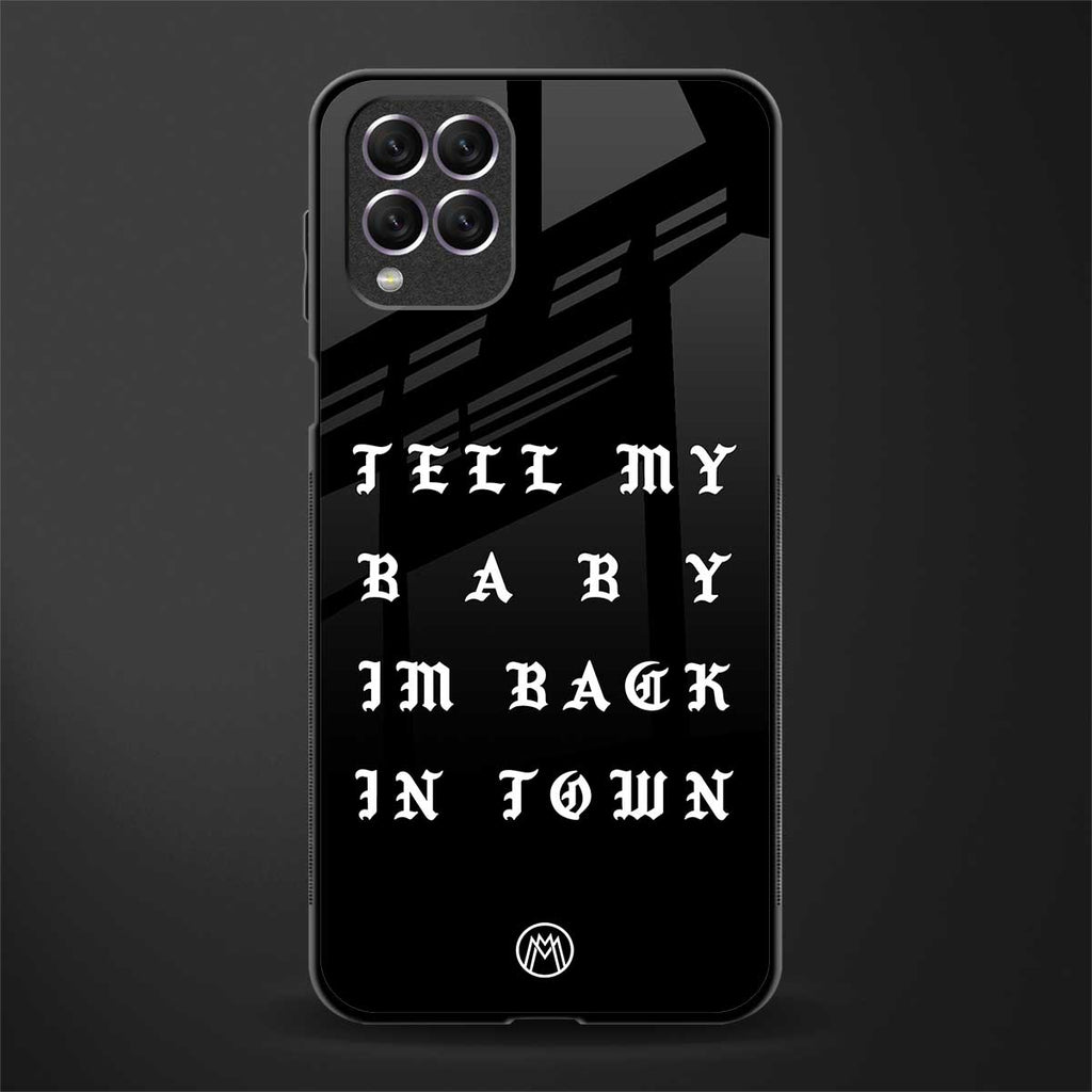 back in town glass case for samsung galaxy f62 image