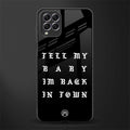 back in town glass case for samsung galaxy f62 image