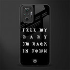 back in town glass case for redmi note 10 pro image