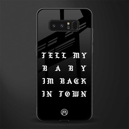 back in town glass case for samsung galaxy note 8 image