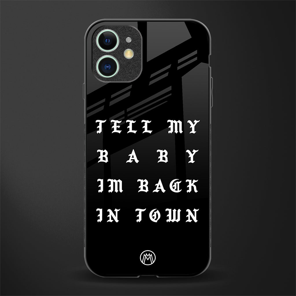 back in town glass case for iphone 11 image