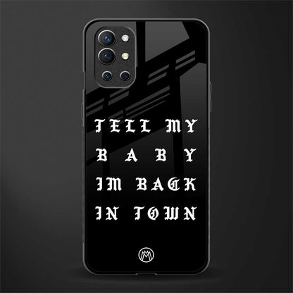 back in town glass case for oneplus 9r image