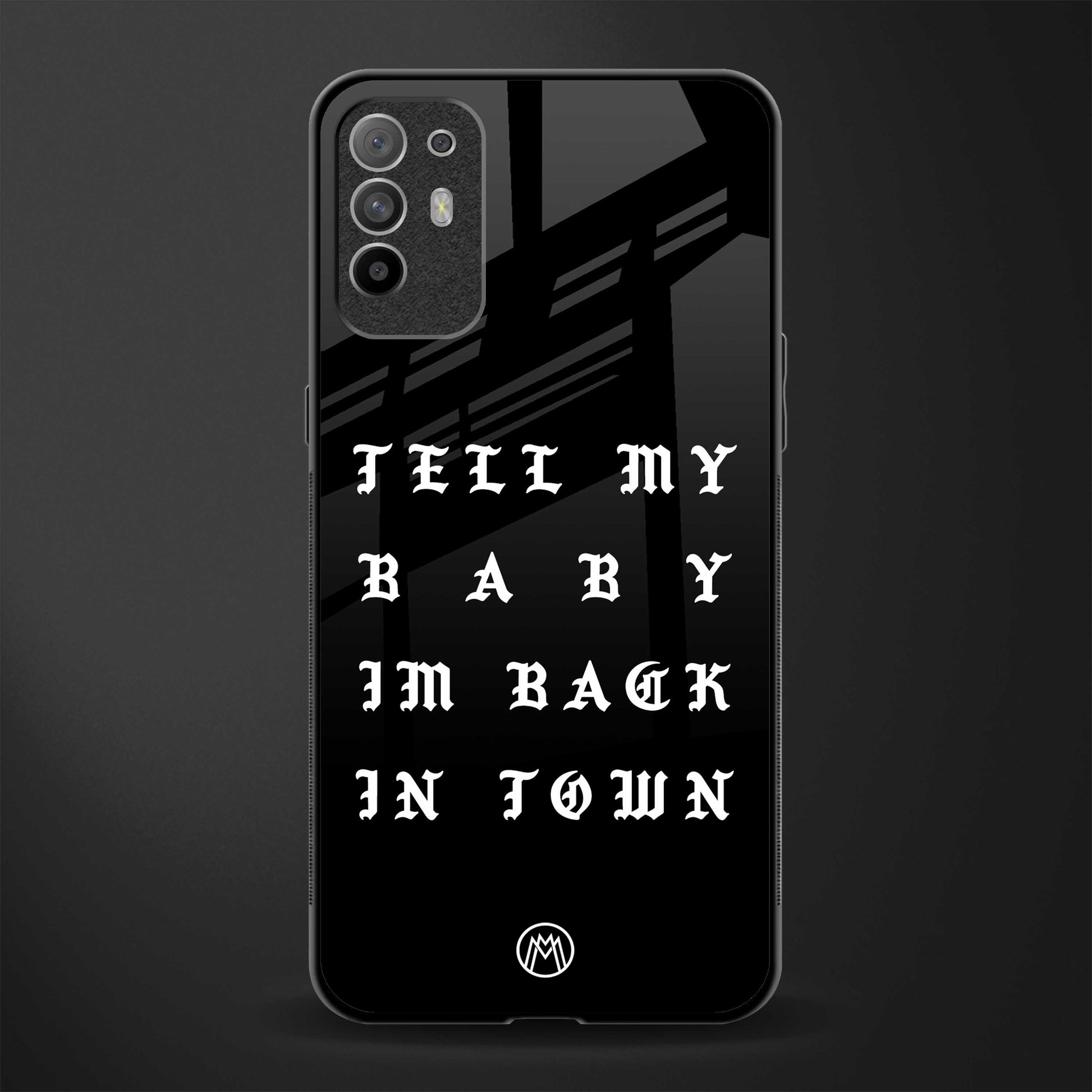 back in town glass case for oppo f19 pro plus image