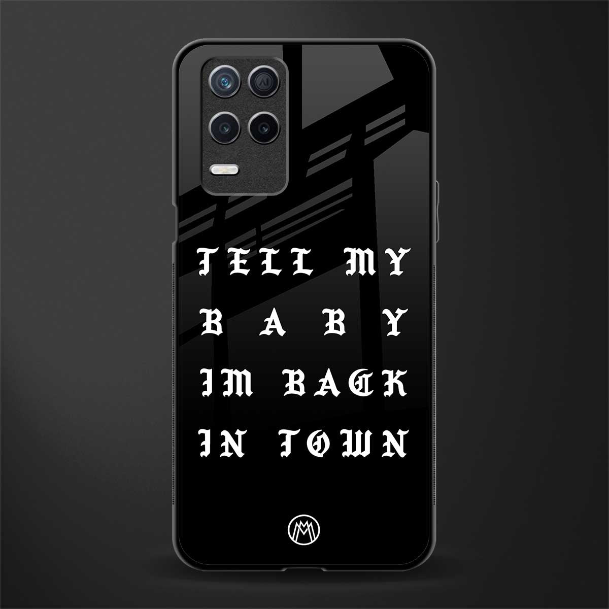 back in town glass case for realme 8 5g image