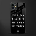 back in town glass case for iphone 12 image