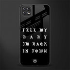 back in town glass case for samsung galaxy a22 5g image