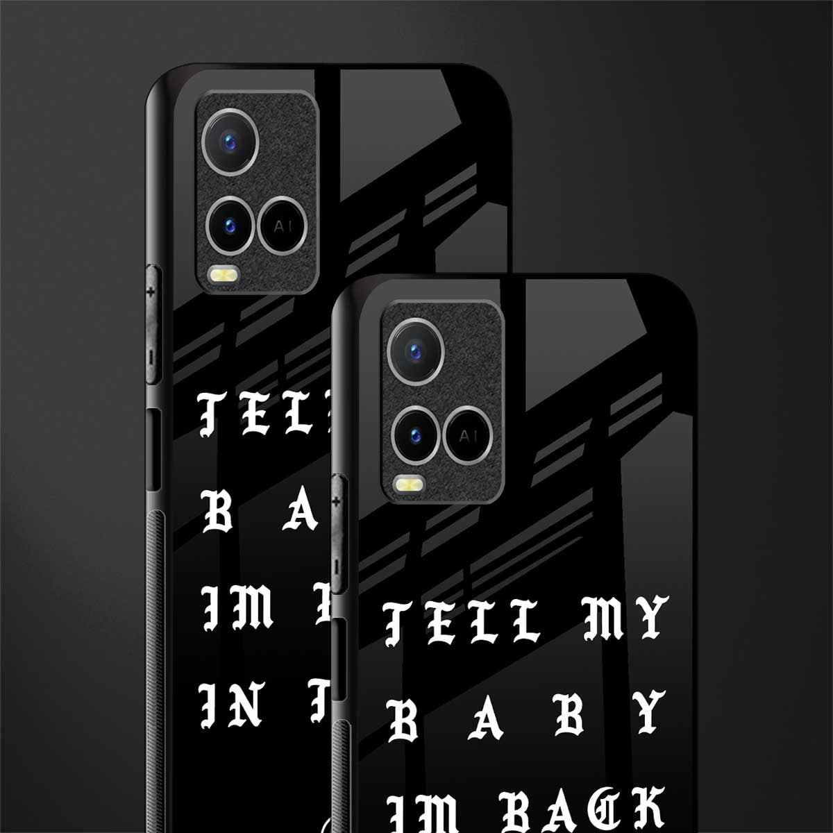 back in town glass case for vivo y21s image-2