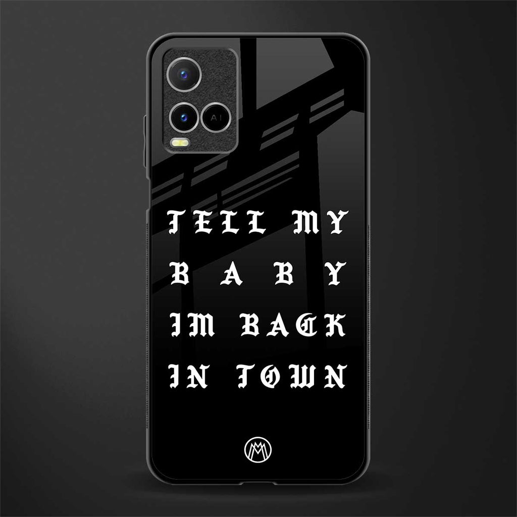 back in town glass case for vivo y21s image