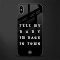 back in town glass case for iphone xs max image