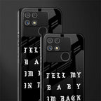 back in town back phone cover | glass case for realme narzo 50a