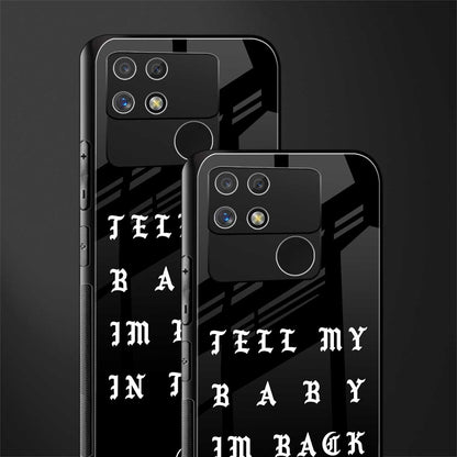 back in town back phone cover | glass case for realme narzo 50a