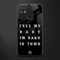 back in town back phone cover | glass case for realme narzo 50a