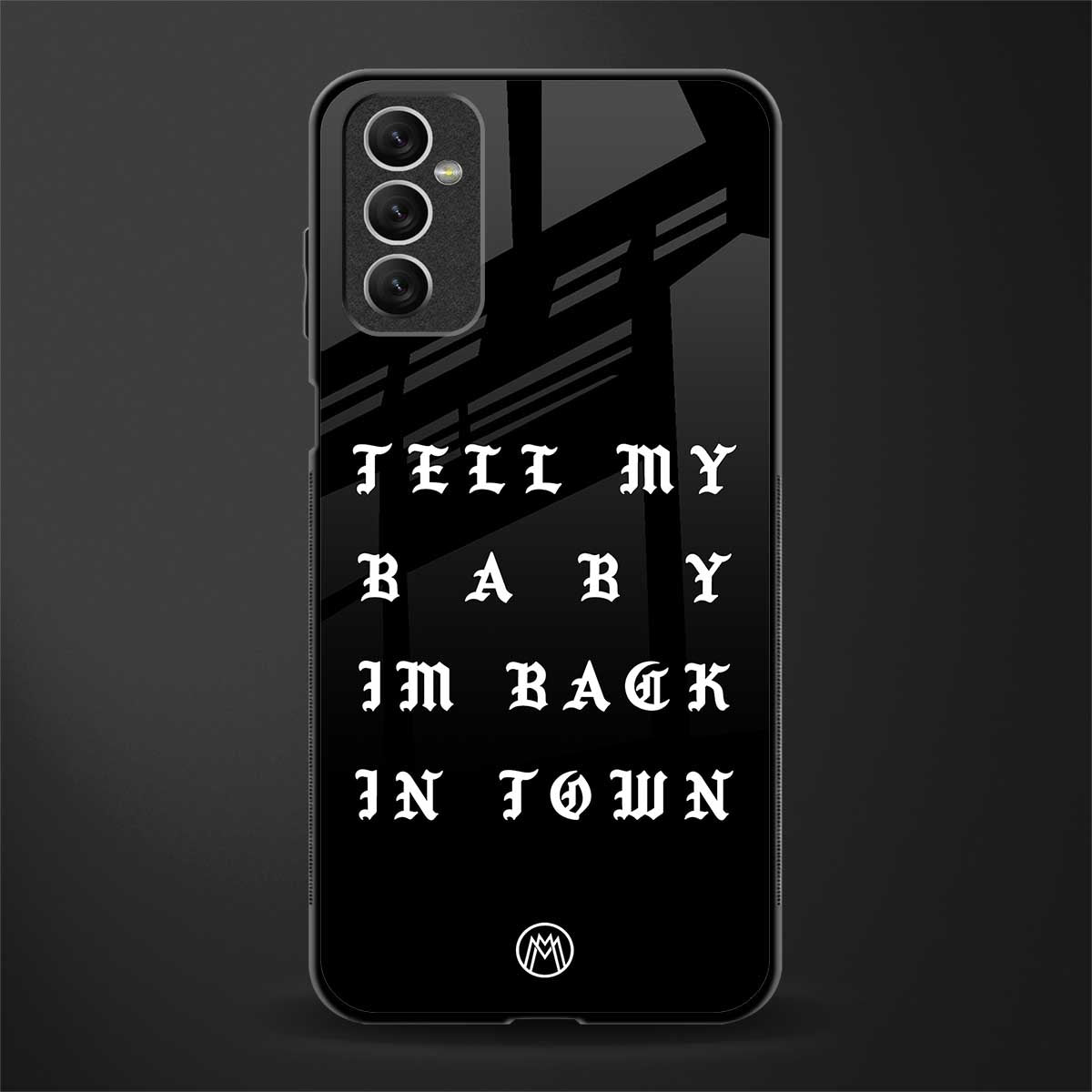 back in town glass case for samsung galaxy m52 5g image