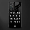 back in town glass case for redmi 10 prime image