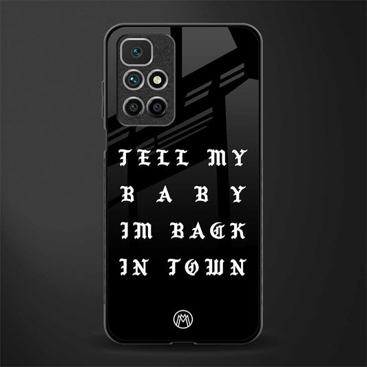 back in town glass case for redmi 10 prime image