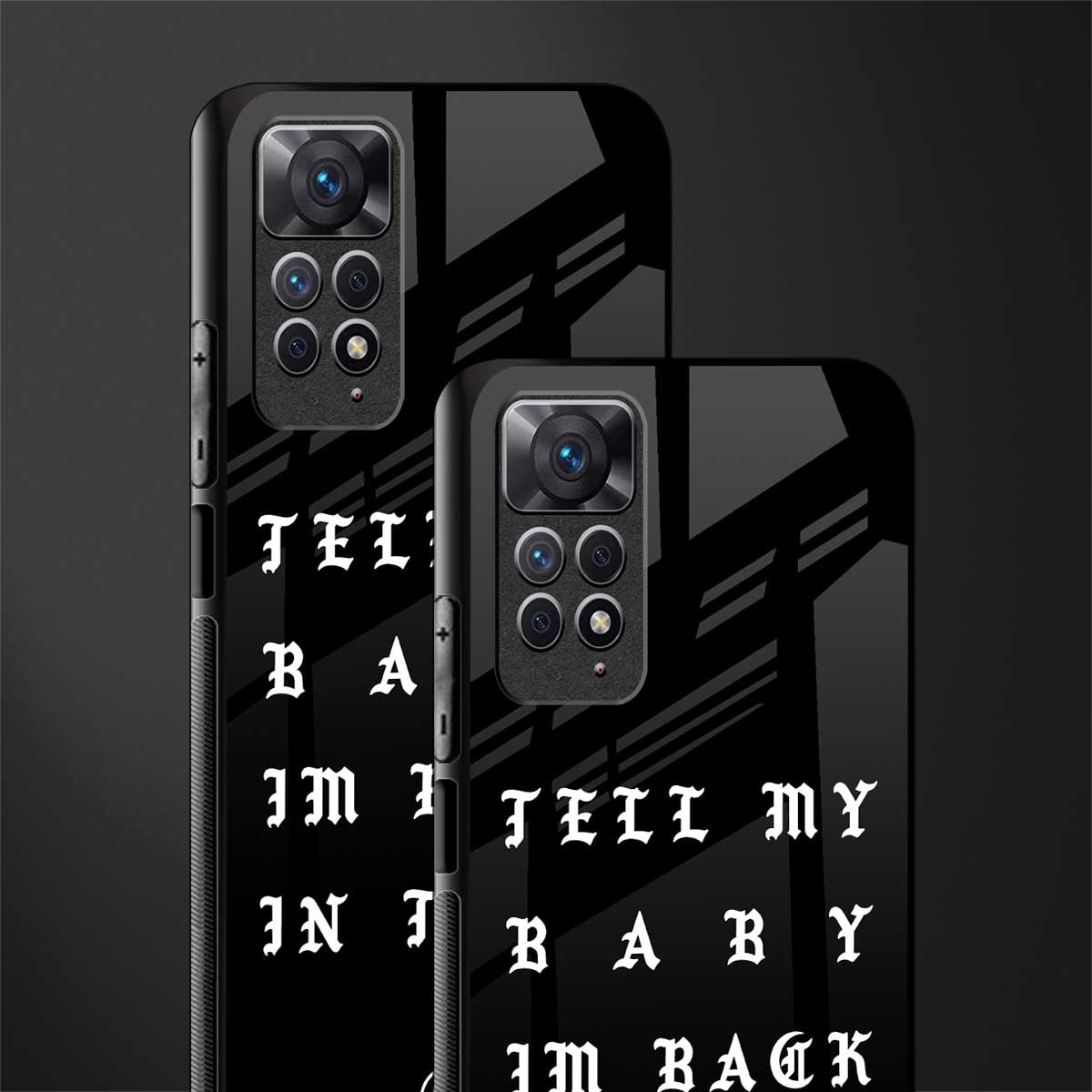 back in town back phone cover | glass case for redmi note 11 pro plus 4g/5g