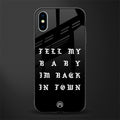 back in town glass case for iphone xs image