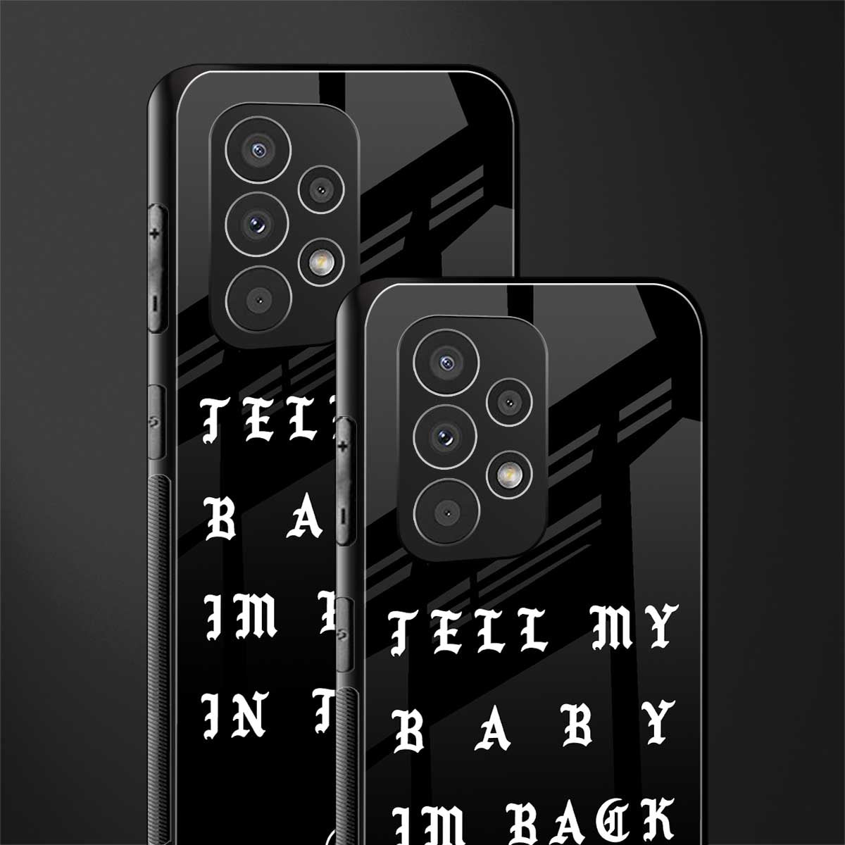 back in town back phone cover | glass case for samsung galaxy a73 5g