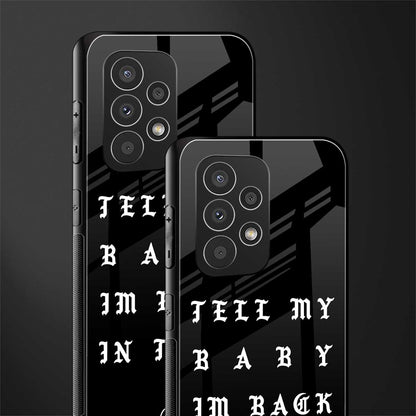 back in town back phone cover | glass case for samsung galaxy a73 5g