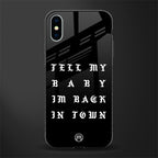 back in town glass case for iphone x image