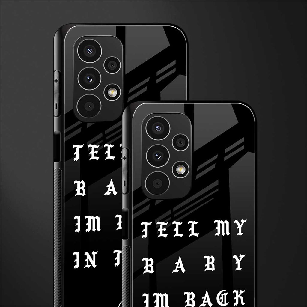 back in town back phone cover | glass case for samsung galaxy a13 4g