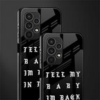 back in town back phone cover | glass case for samsung galaxy a13 4g