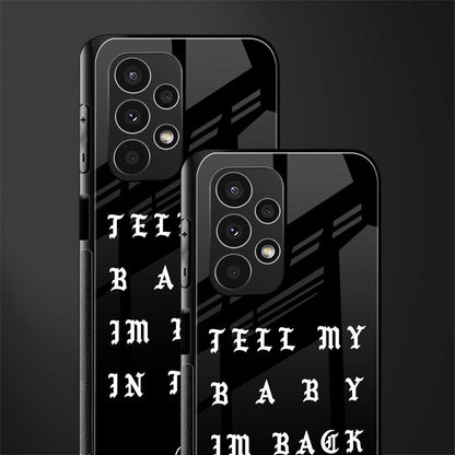 back in town back phone cover | glass case for samsung galaxy a13 4g