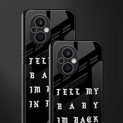 back in town back phone cover | glass case for oppo f21 pro 5g