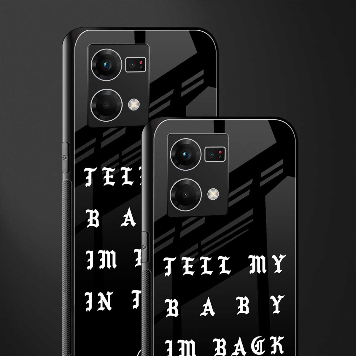 back in town back phone cover | glass case for oppo f21 pro 4g