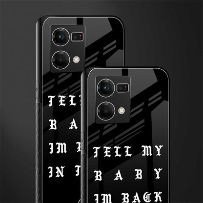 back in town back phone cover | glass case for oppo f21 pro 4g