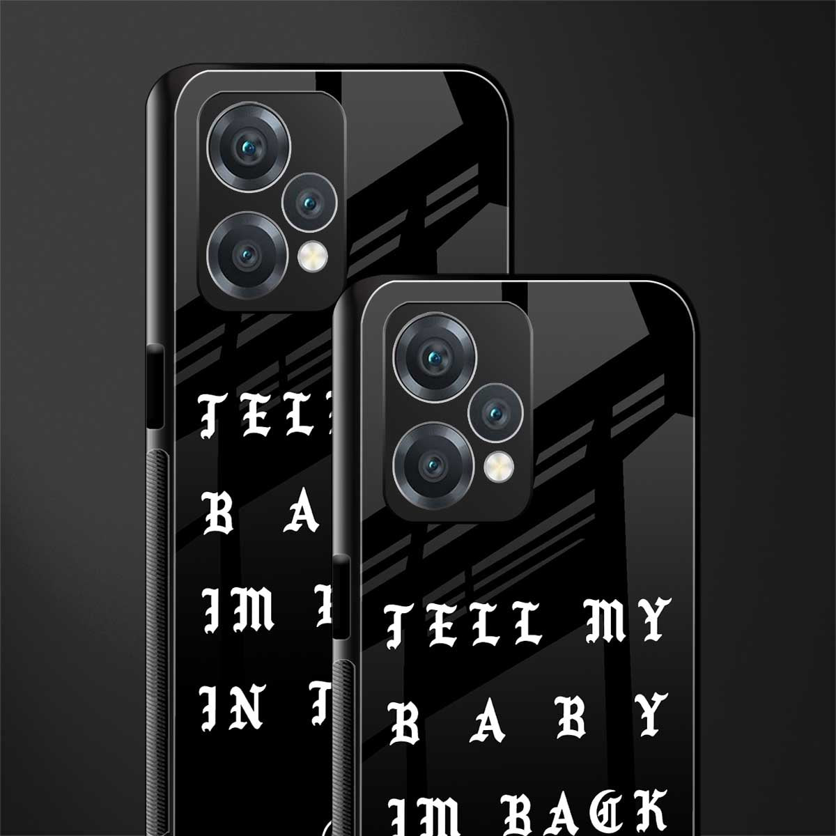 back in town back phone cover | glass case for oneplus nord ce 2 lite 5g