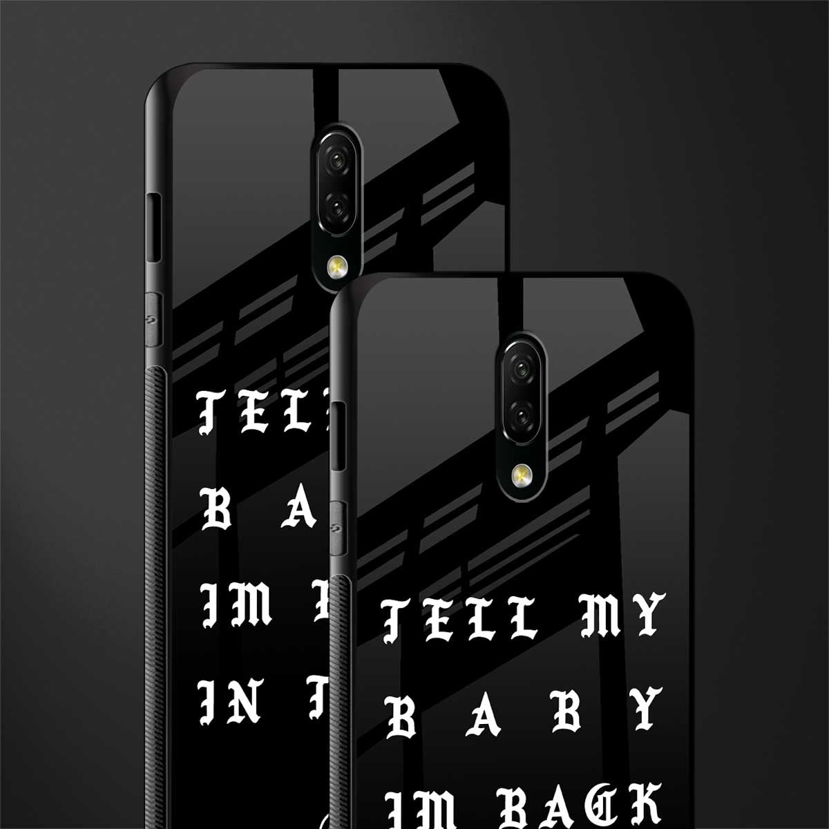 back in town glass case for oneplus 7 image-2