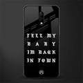 back in town glass case for oneplus 7 image