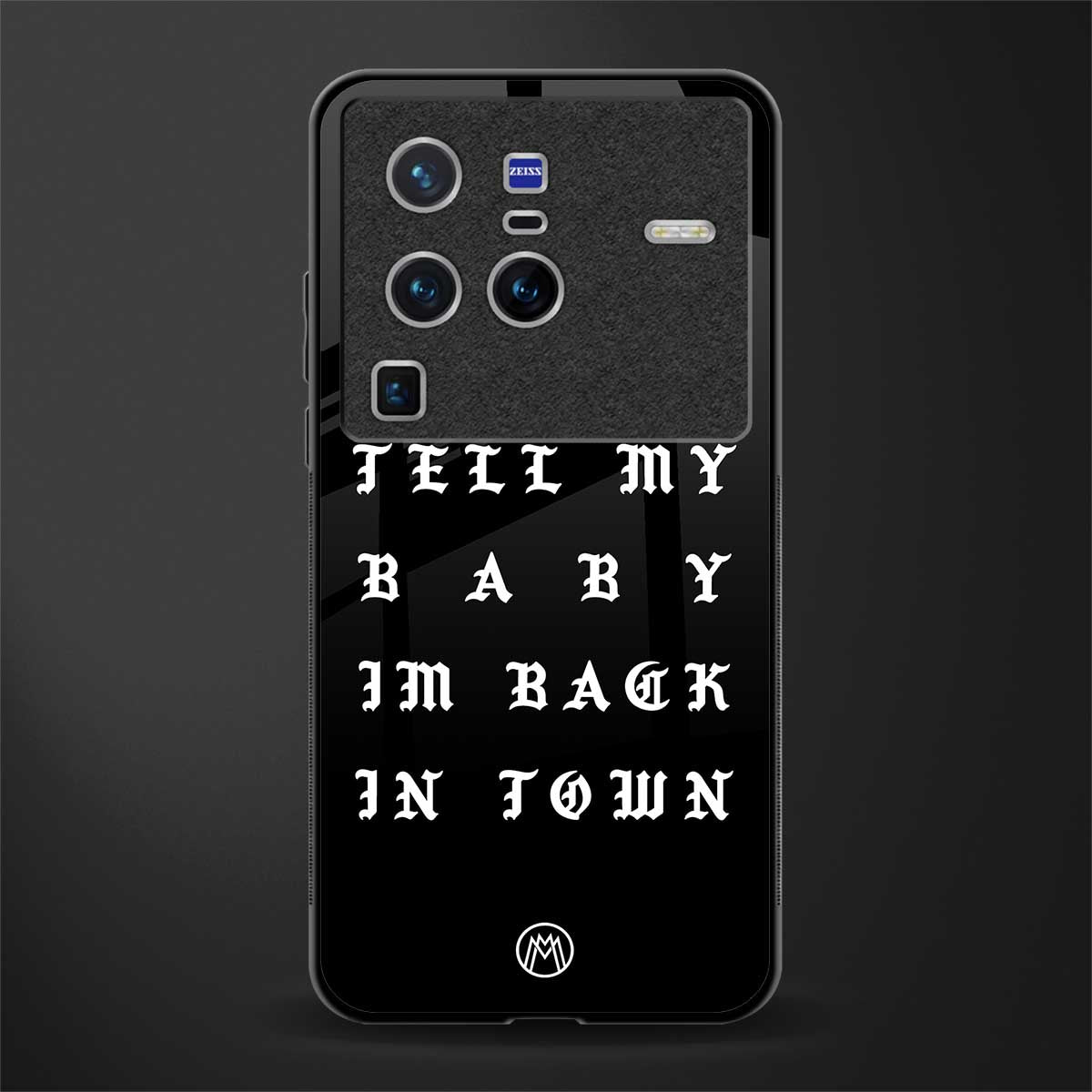 back in town glass case for vivo x80 pro 5g image