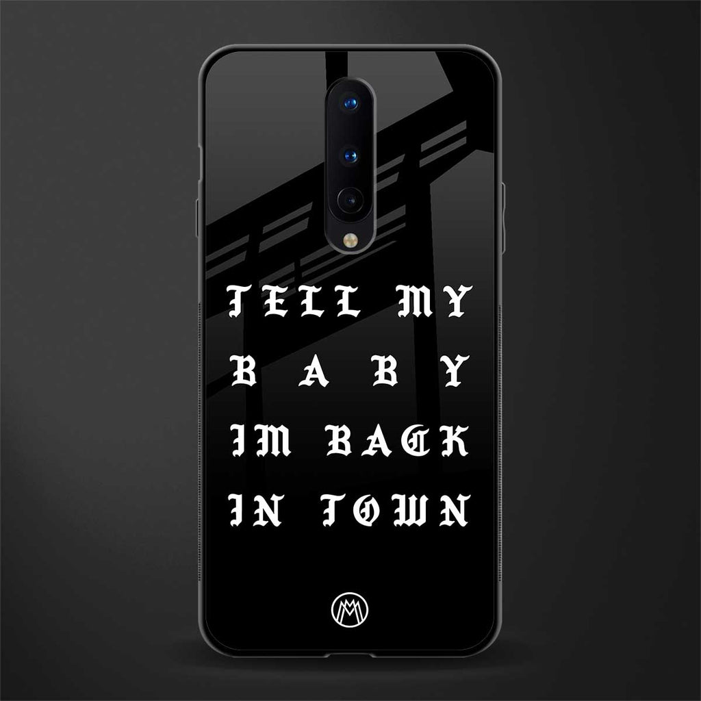 back in town glass case for oneplus 8 image