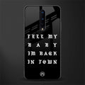 back in town glass case for oneplus 8 image