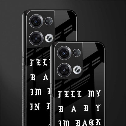 back in town back phone cover | glass case for oppo reno 8