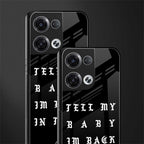 back in town back phone cover | glass case for oppo reno 8 pro