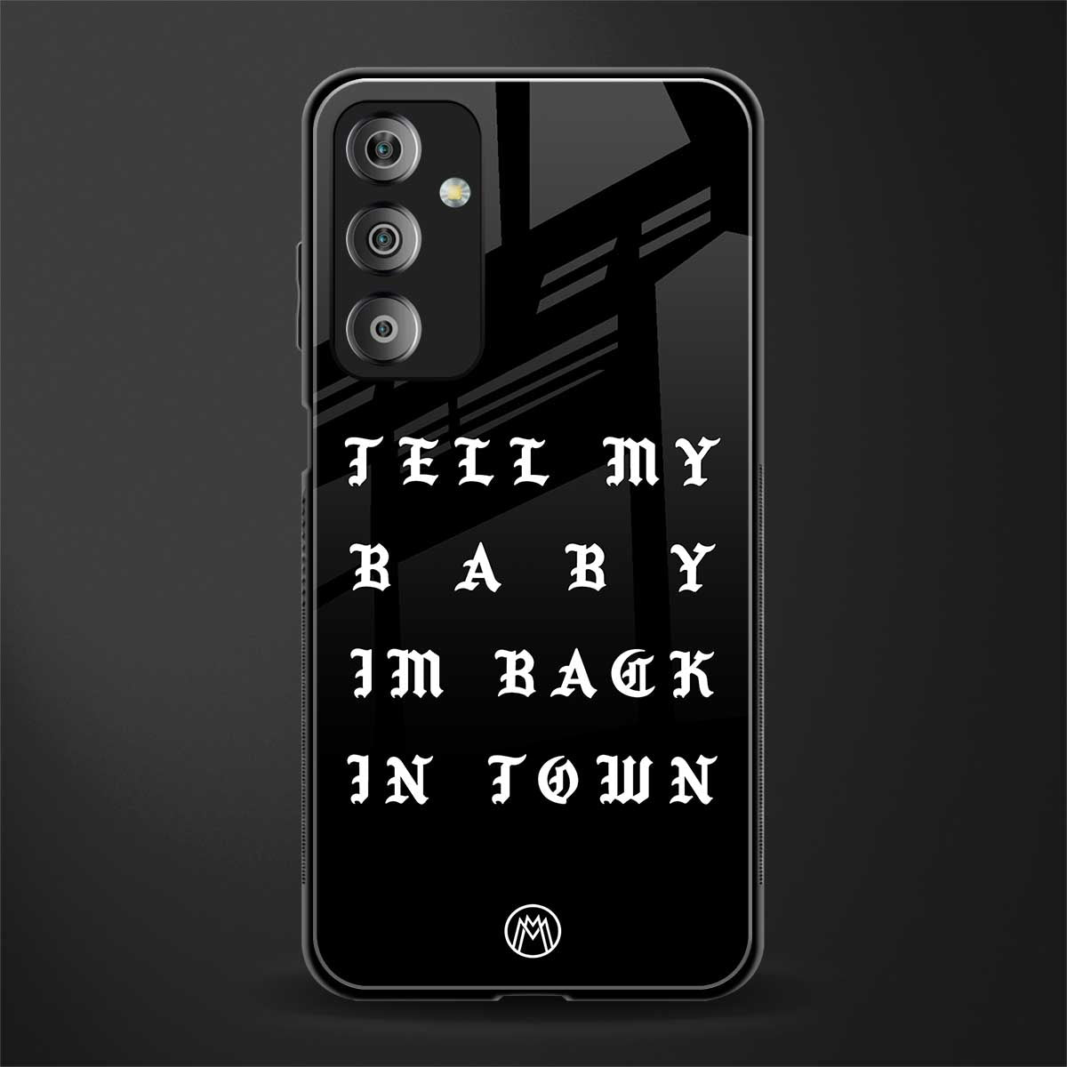 back in town back phone cover | glass case for samsung galaxy f23 5g