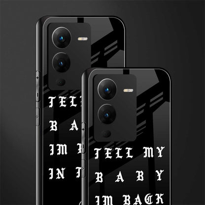 back in town back phone cover | glass case for vivo v25 pro 5g