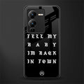 back in town back phone cover | glass case for vivo v25 pro 5g