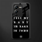back in town back phone cover | glass case for vivo v25 pro 5g