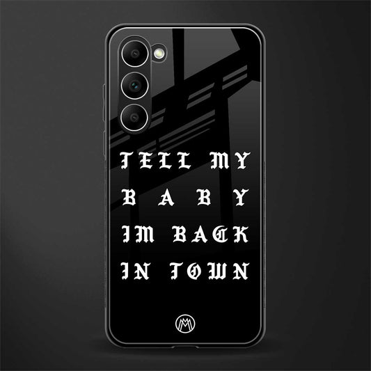 back in town glass case for phone case | glass case for samsung galaxy s23 plus