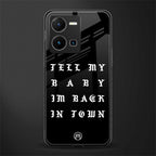 back in town back phone cover | glass case for vivo y35 4g