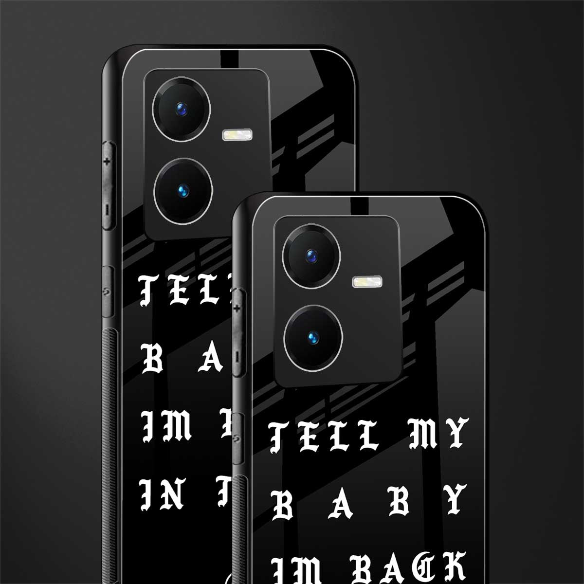 back in town back phone cover | glass case for vivo y22