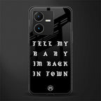 back in town back phone cover | glass case for vivo y22