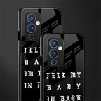 back in town back phone cover | glass case for oneplus 9