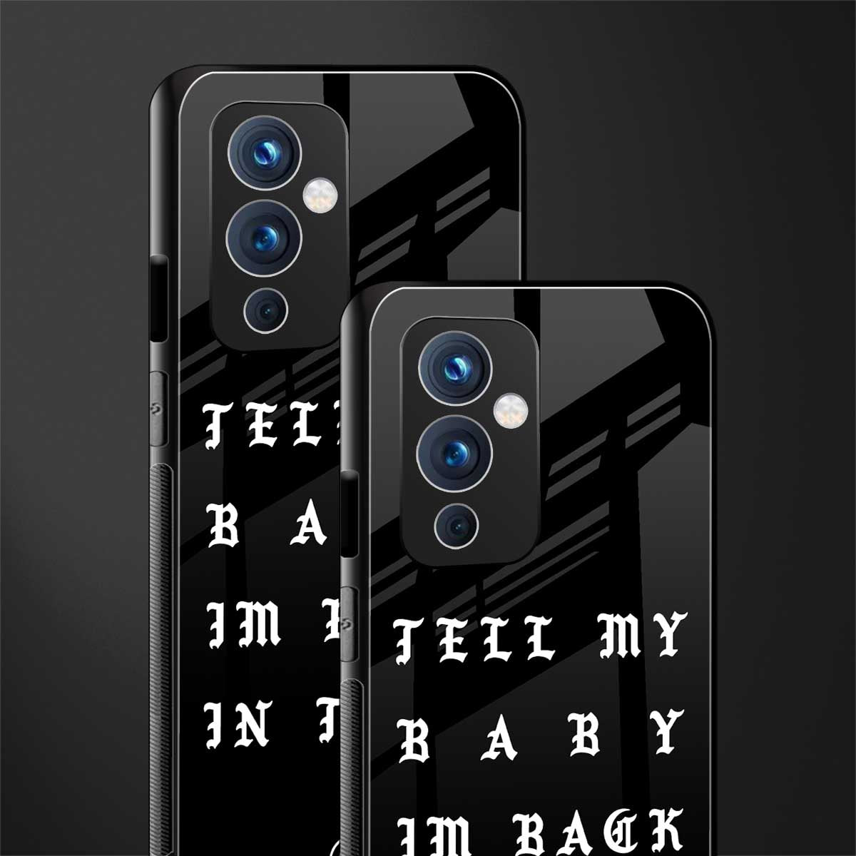 back in town back phone cover | glass case for oneplus 9