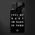 back in town back phone cover | glass case for vivo v21e 4g